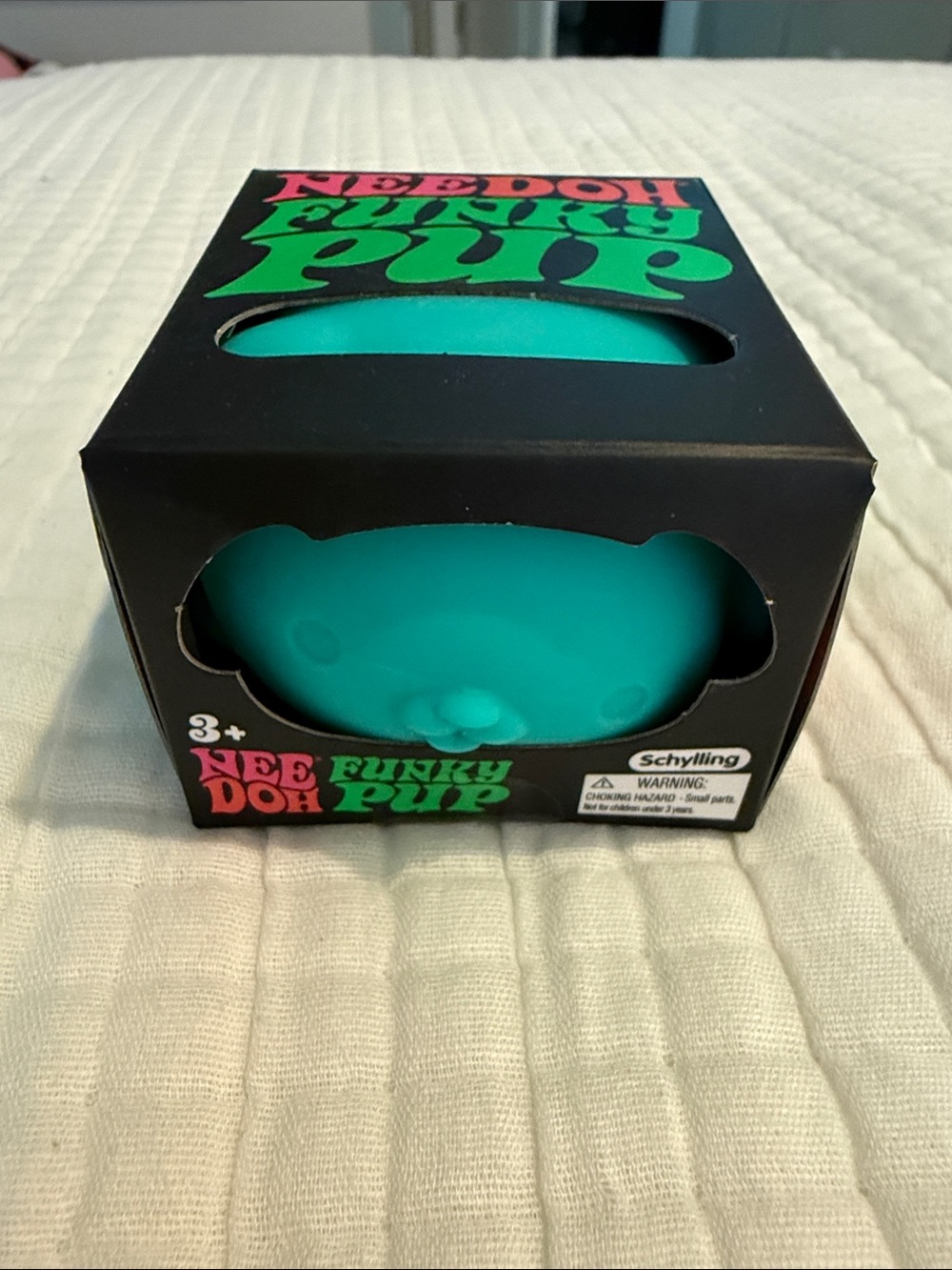 Funky Pup Teal Reptile Enrichment Squeeze Toy
